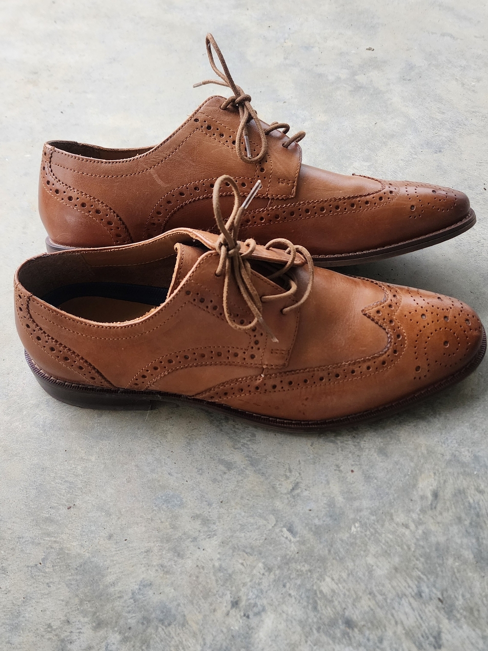Florsheim Brown Wingtip Brogue Oxford Shoes Size 9.5